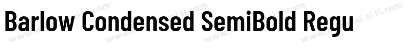 Barlow Condensed SemiBold Regular字体转换
